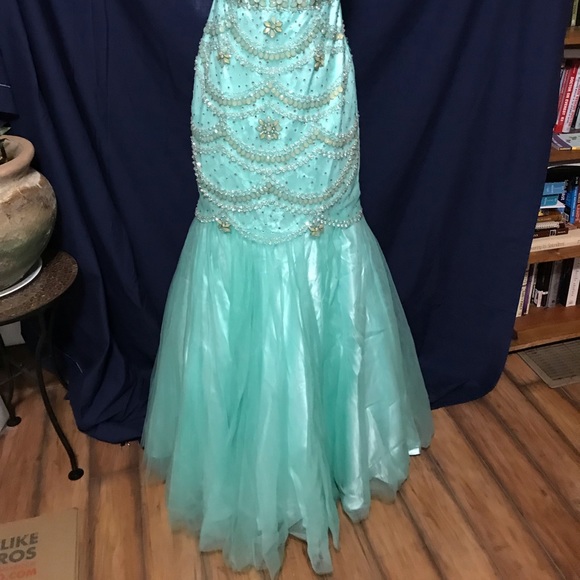 Madison James Aqua fit and flare sz 10 - Picture 2 of 7